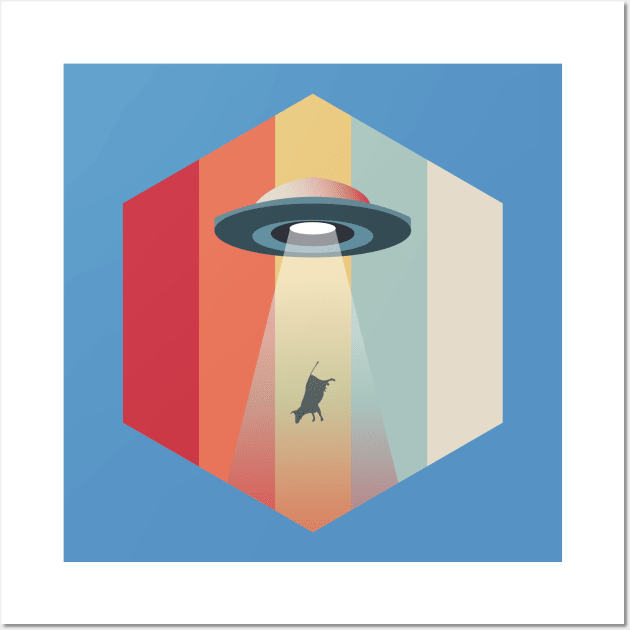 Retro Abduction Wall Art by brandwild